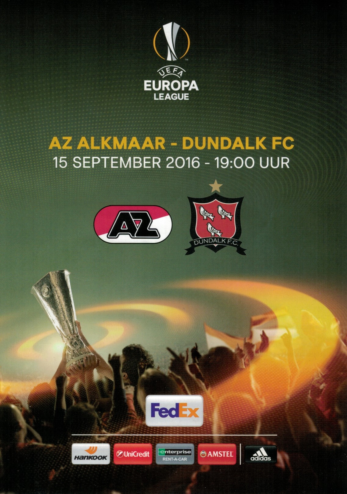 AZ Programma 15-sep-2016 Dundalk thuis